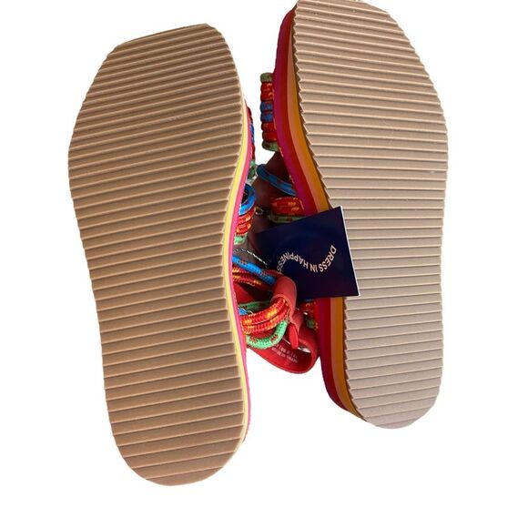 Farm Rio Women’s 8 Ipanema Tropical Platform Sandal Vibrant Multicolor New - Picture 11 of 12